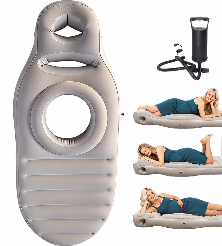Omgoods - Cuscino gonfiabile per gravidanza, materasso per gravidanza da utilizzare in posizione supina