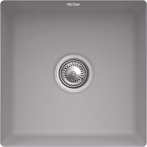 Lavello sottopiano V&B Subway 50 SU con scarico, eccentrico, fossile CeramicPlus