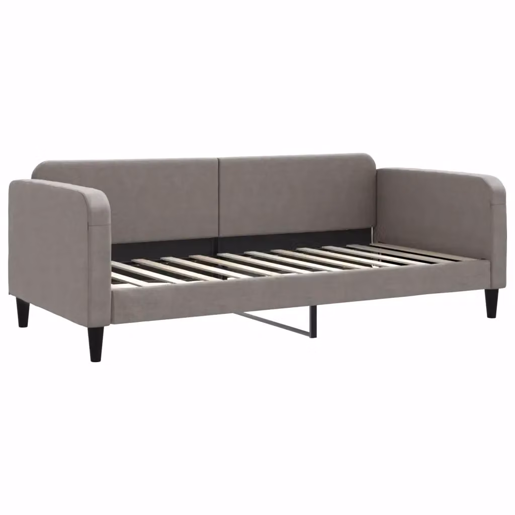 Letto da giorno moderno vidaXL in tessuto beige e grigio – 2