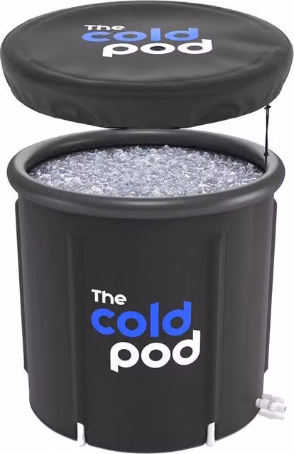 Terapia con Acqua Fredda Bagno con Coperchio - 320L Bagno da Portare per Recupero e Benessere