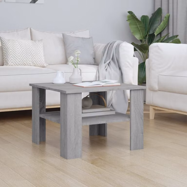 Maison Exclusive - Tavolino grigio Sonoma 60x60x42 cm Materiale ligneo