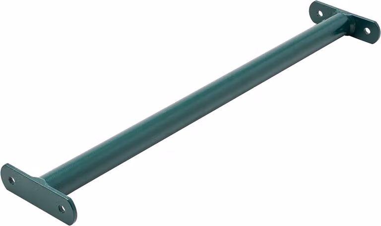TRIBECCO® barra orizzontale barra da ginnastica barra in metallo (115 cm, verde)