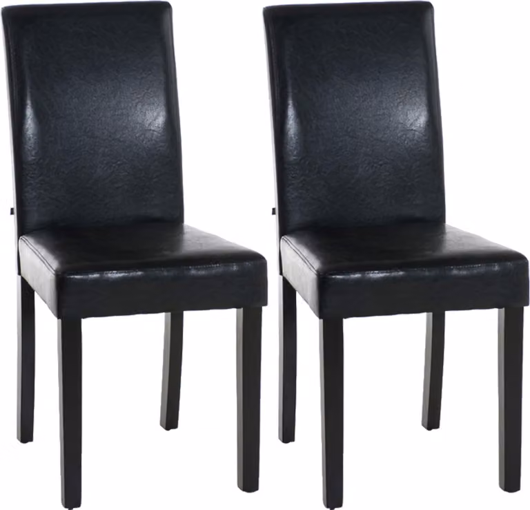 set di 2 sedie da pranzo Ina nero
