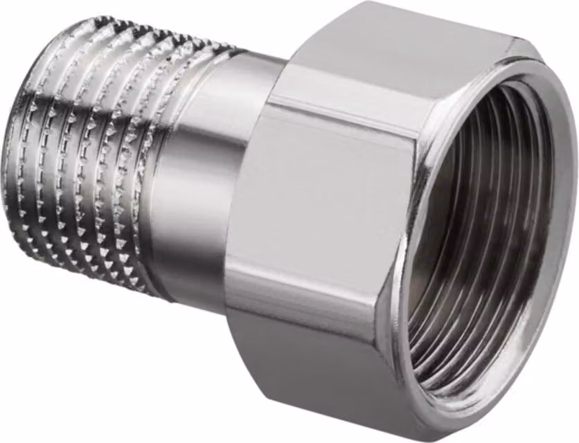 Raccordo a vite Oventrop, a tenuta piatta, per radiatore 1/2" filettatura maschio, raccordo 1" filettatura femmina