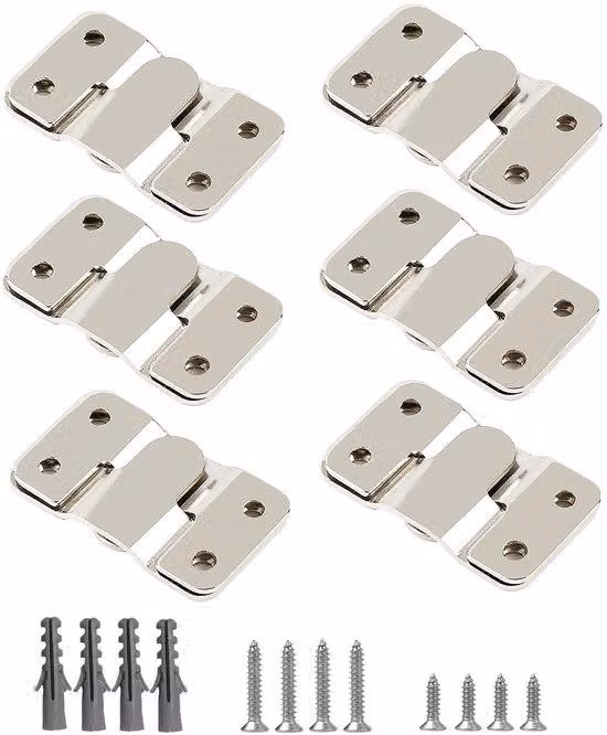 Porta-cacciaviti in acciaio inossidabile - Supporto a parete - Gancio - Sistema di fissaggio - Resistente alla corrosione - Confezione da 6 pezzi
