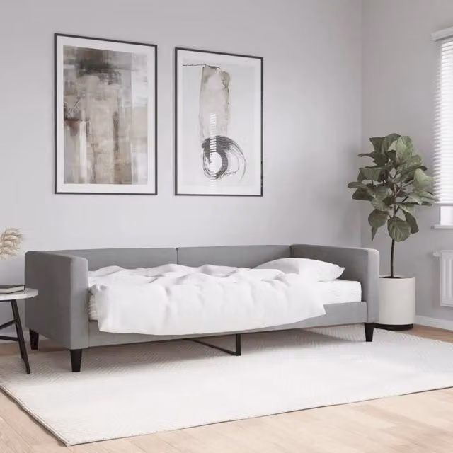 Divano Letto Moderno vidaXL Grigio per Soggiorno e Camera da Letto – 1