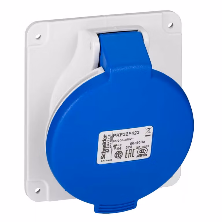 Presa da incasso Schneider Electric CEE, morsetti a vite, 32 A, 2 poli + terra, 200-250 V CA PKF32F423