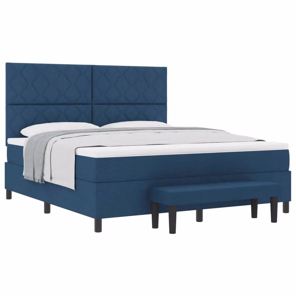Letto ibrido con testiera vidaXL in tessuto blu L: 180 cm, P: 200 cm, H: 280 cm – 2