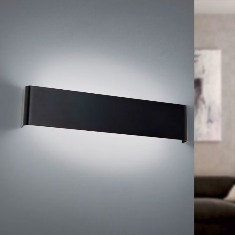ORION Applique da parete a LED Accent, Nero, Soggiorno / Sala da pranzo, Alluminio, Moderno, Applique a LED