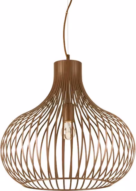 Lampada a sospensione Ideal Lux Onion in metallo color bronzo