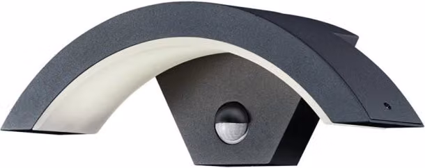 Applique da esterno LED Ohio Trio Leuchten colore grigio con sensore di movimento e protezione IP54