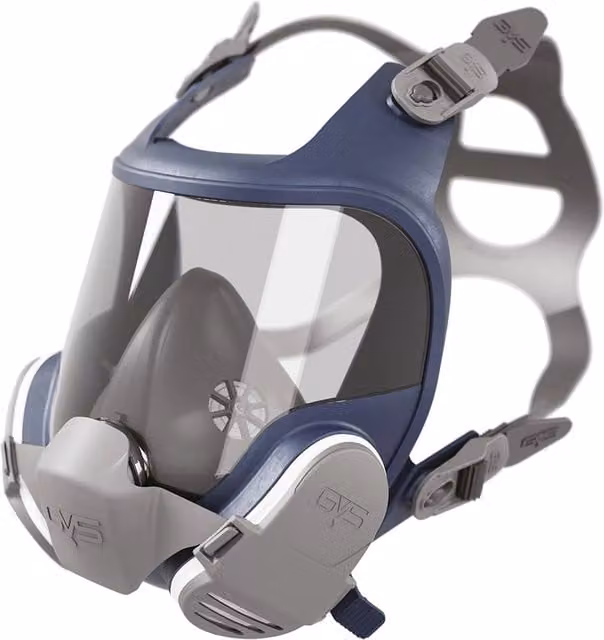 Maschera facciale completa GVS Elipse con filtri P3 blu, taglia unica