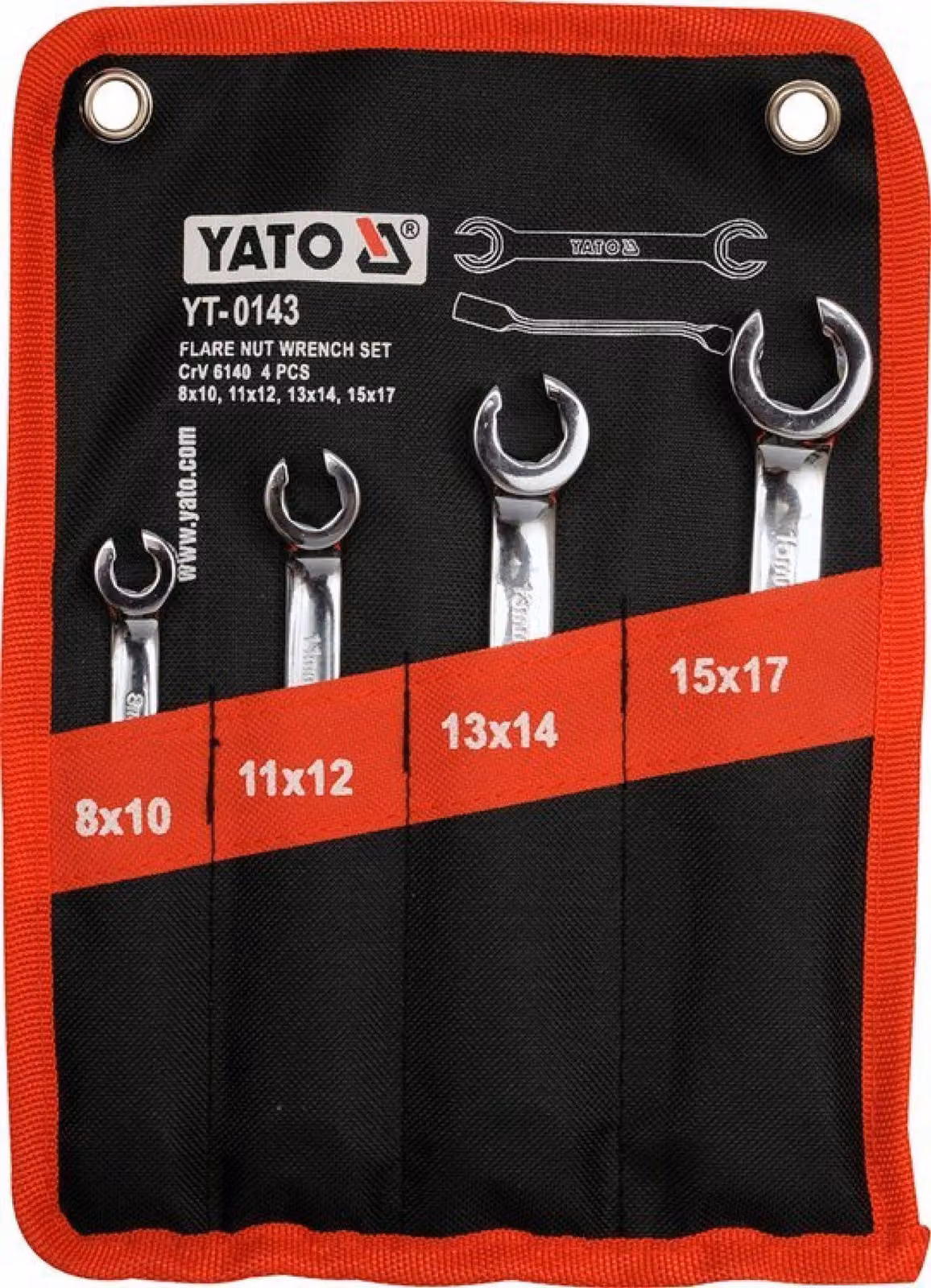 Yato YT-0143 - Chiave a due fori piatti 8-17 mm Yato