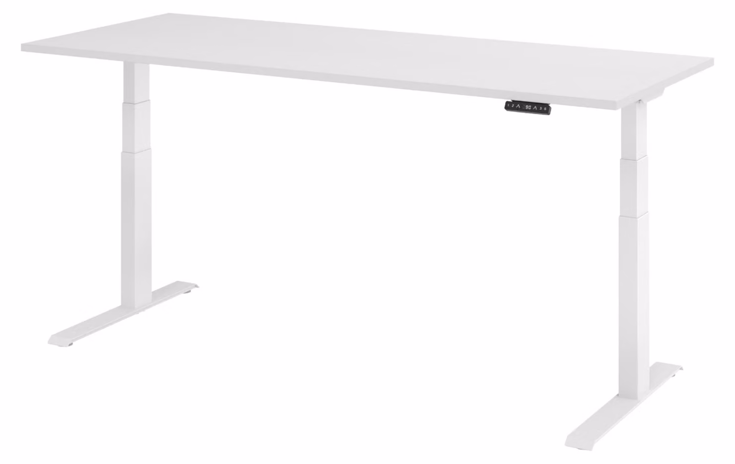 Scrivania elettrica bümö modello XDKB - Finitura: bianco, struttura: bianco, dimensioni: 200 x 80 cm