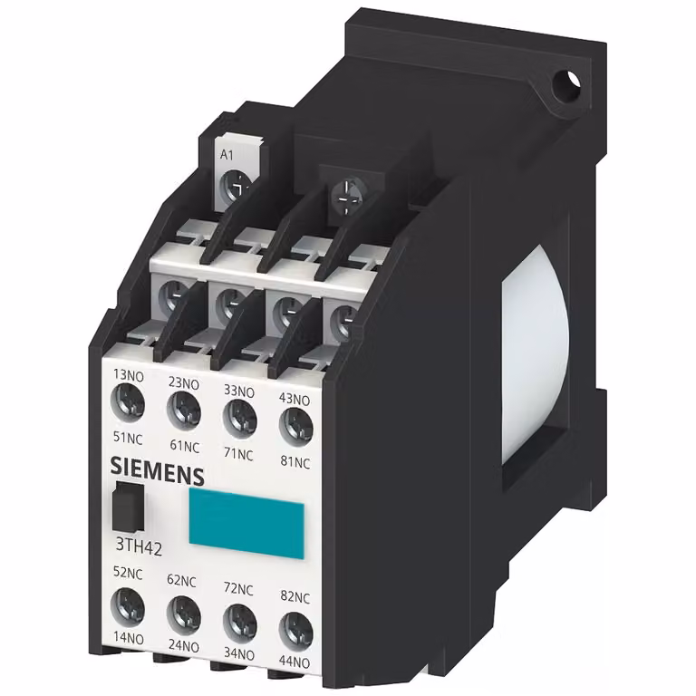 Contattore ausiliario Siemens 80E, 8 NO, alimentazione CC, 24 V CC 3TH42800BB4