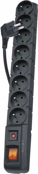 EMOS Emos P53899 Nero 8 prese di corrente 250 V 1,5 m