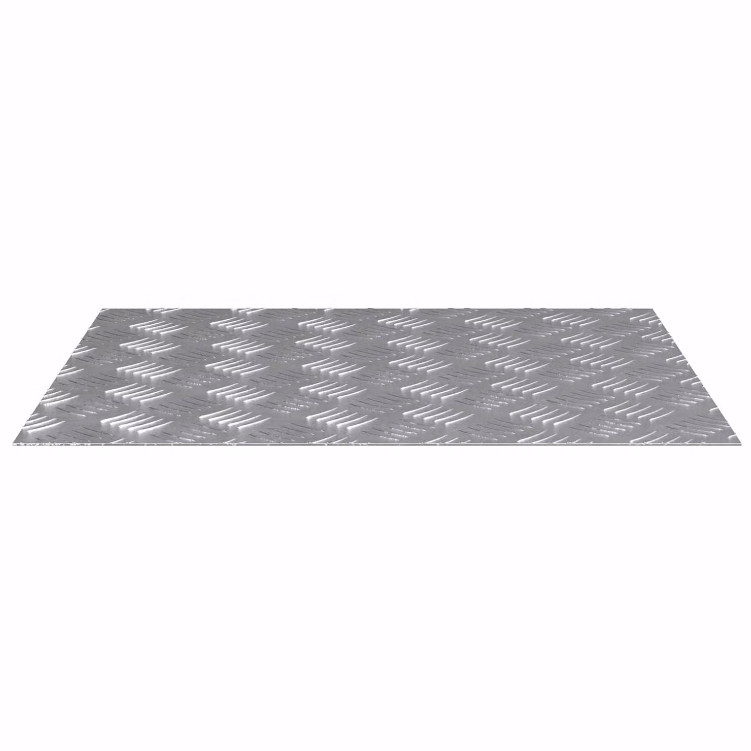 Set di 4 gradini per scale vidaXL in alluminio color argento, L: 60 cm, P: 50 cm
