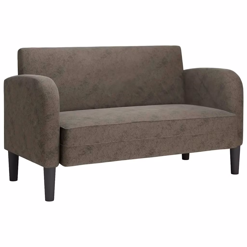 Divanetto moderno vidaXL in similpelle grigio per il tuo soggiorno, L: 110 cm, P: 70 cm, H: 67 cm – 2