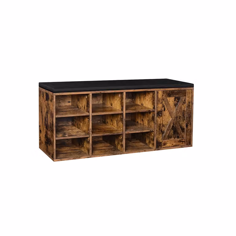 Panca Scarpiera Marrone Vintage | VASAGLE