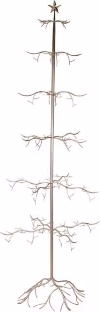 Albero Espositore di Natale in Metallo rame cm 73x73xh200