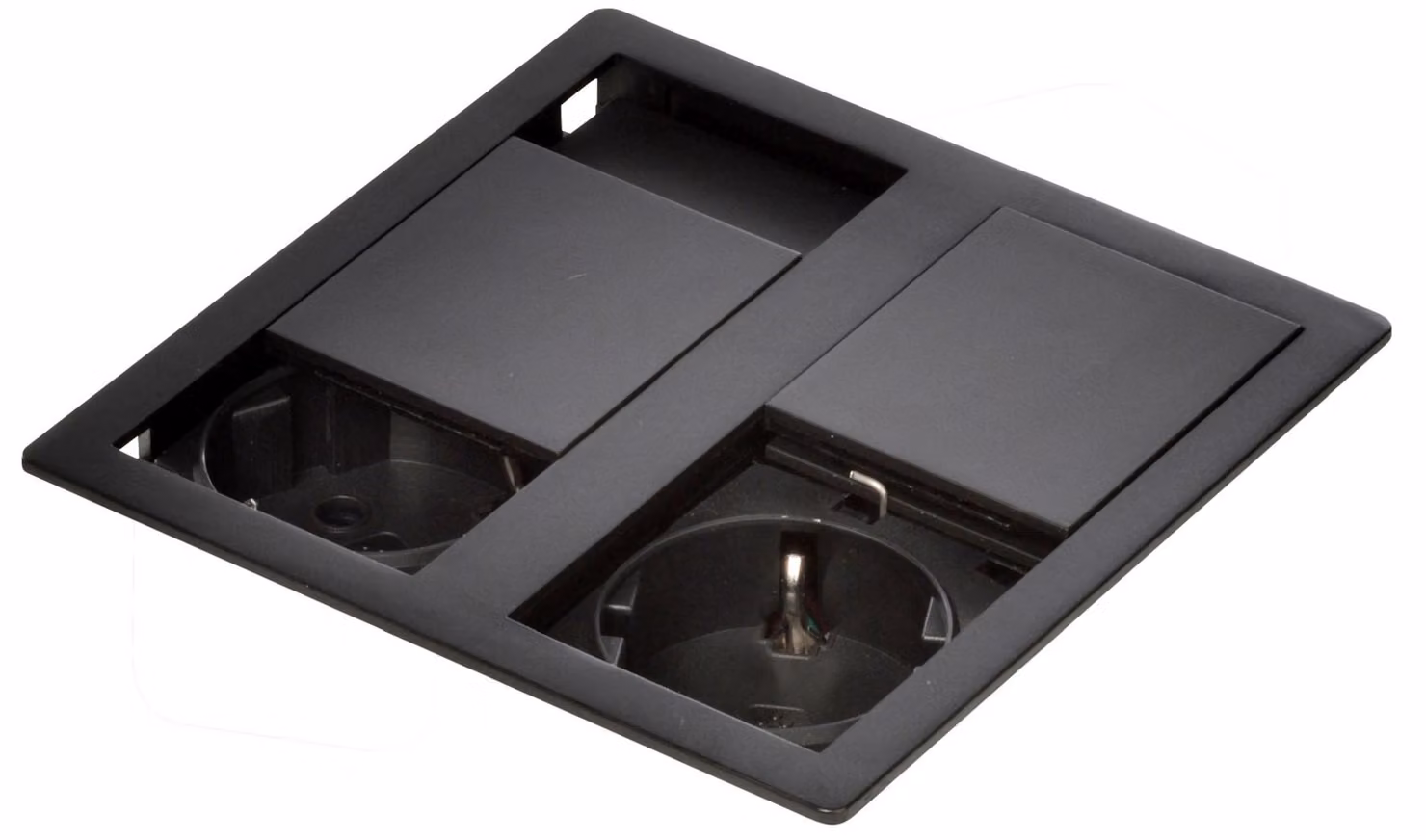 Presa da cucina VersaHIT doppia, da incasso, IP54, per piano di lavoro