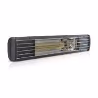 Efficiente riscaldatore a infrarossi per aree esterne da 2000 o 2500 watt - ETHERMA EXO PRO, colore:nero, potenza:2000 watt