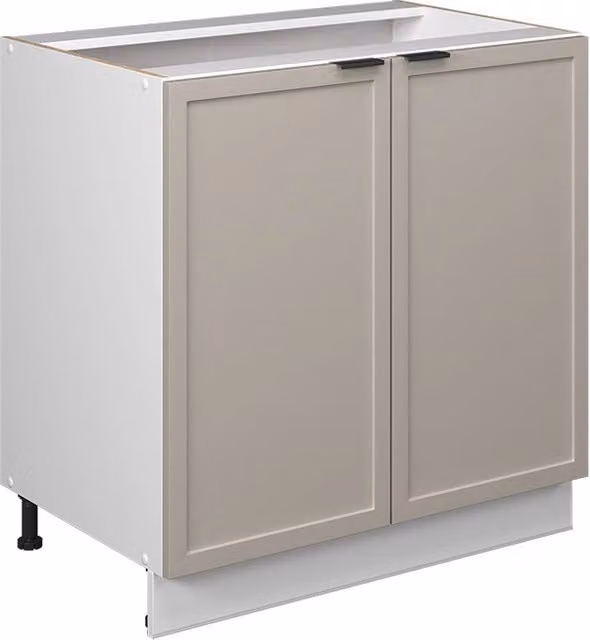 Mobiletto base cucina Vicco Fame-Line Grigio Beige e Bianco L: 80 cm