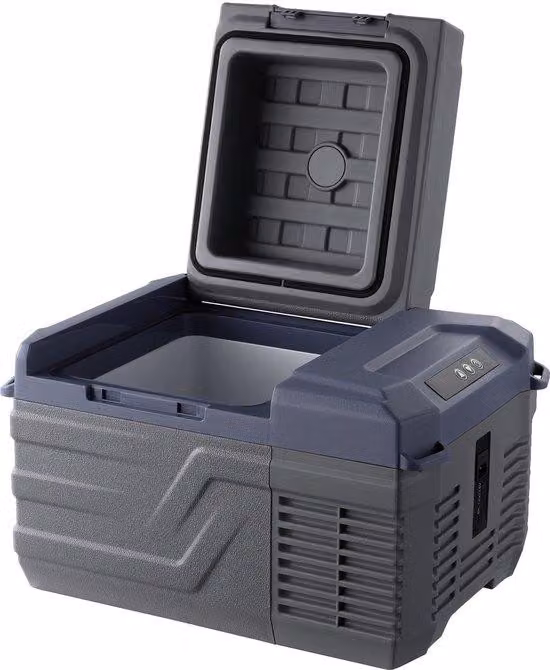 Frigorifero portatile da 12 volt, frigorifero isolato da 12 litri con 1 zona, temperatura regolabile da -4°C a 20°C, compressore funzionante a 12/24 V DC e 100-240 V AC, ideale per avventure all'aperto, campeggio e camper