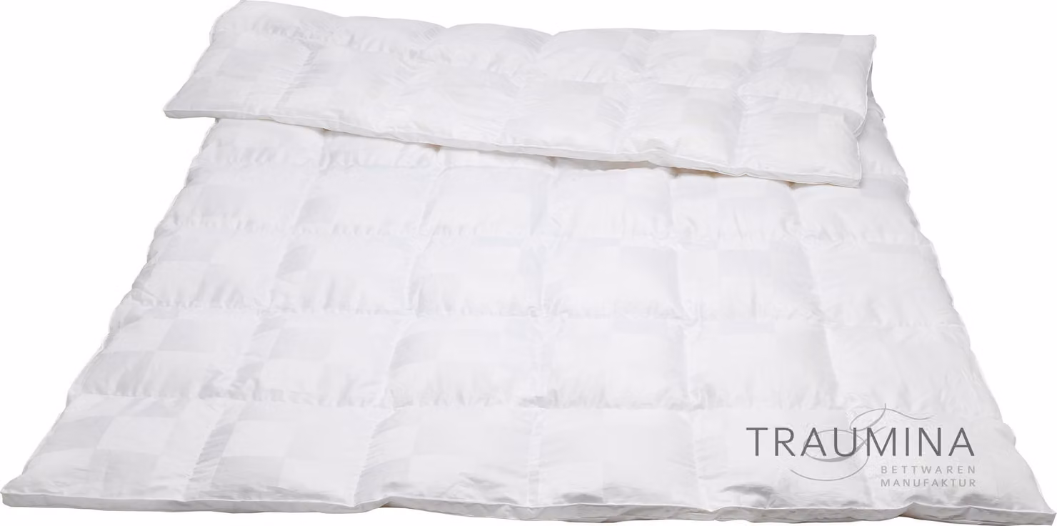 Traumina Cube Daune, piumino a cassettoni, classe di riempimento WK 4, misura 240x220 cm