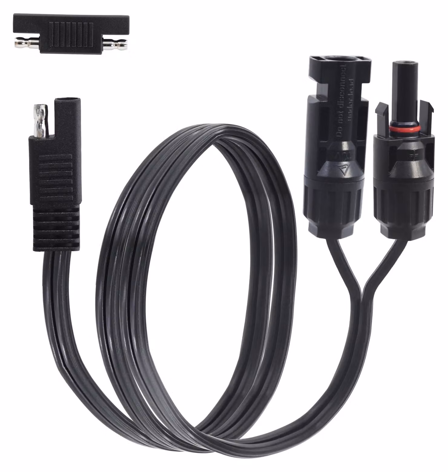 Cavo adattatore solare SAE, 14 AWG, 60 cm, 10 A, 120 W, con adattatore di polarità incluso