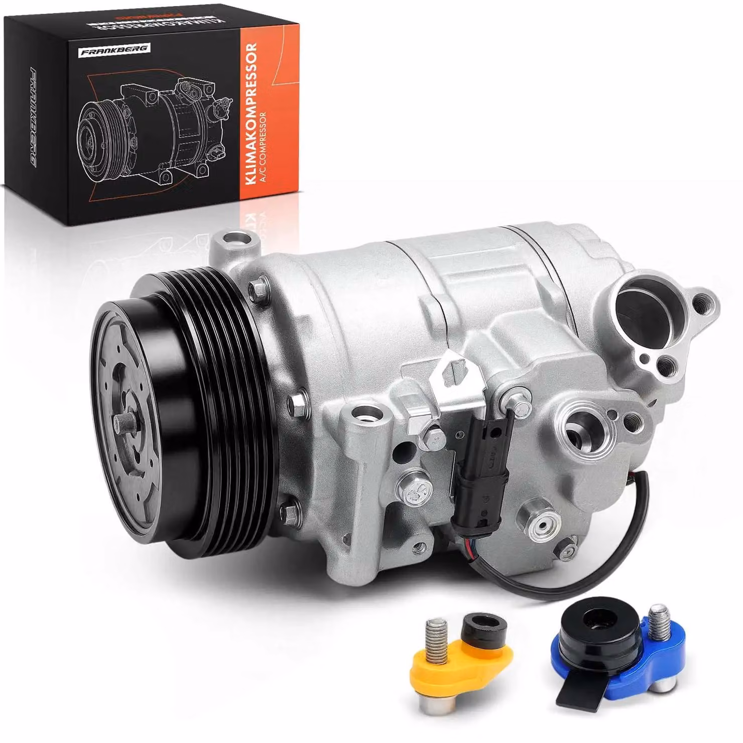 Compressore per climatizzatore auto - Compressore per aria condizionata - Compatibile con: Serie 3 (E90/E91/E92), Serie 5 (E60/E61), X1 (E84), Serie 1 (E82/E88/E81) - Sostituisce i codici: 4471908476, 4471908470, 4471908472
