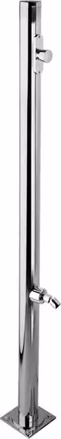 Lavapiedi da Giardino con Temporizzatore Ama Luxury Marte in Acciaio Inox Color Argento