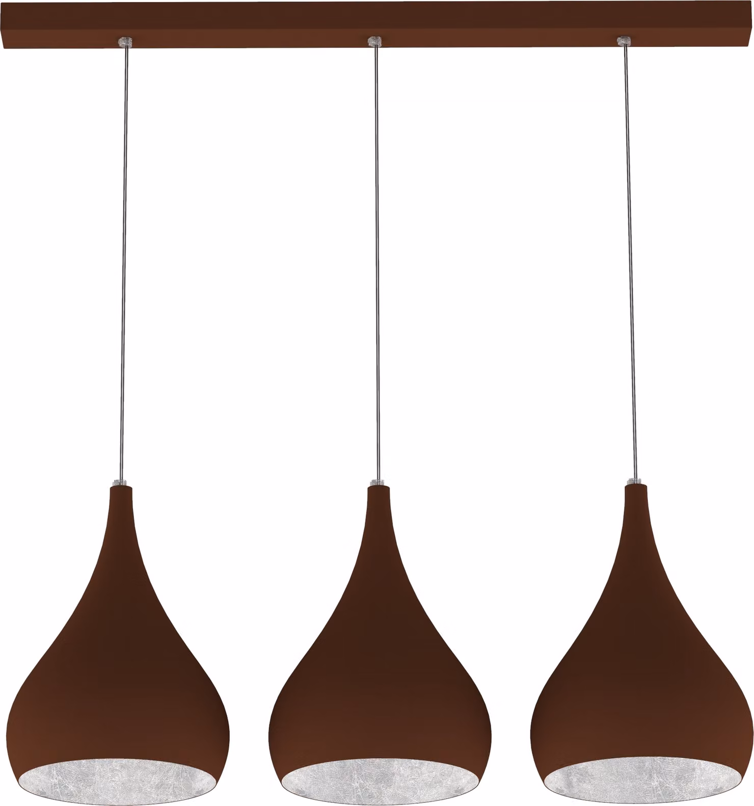 Lampada A Sospensione Calice Lineare X3 Foglie