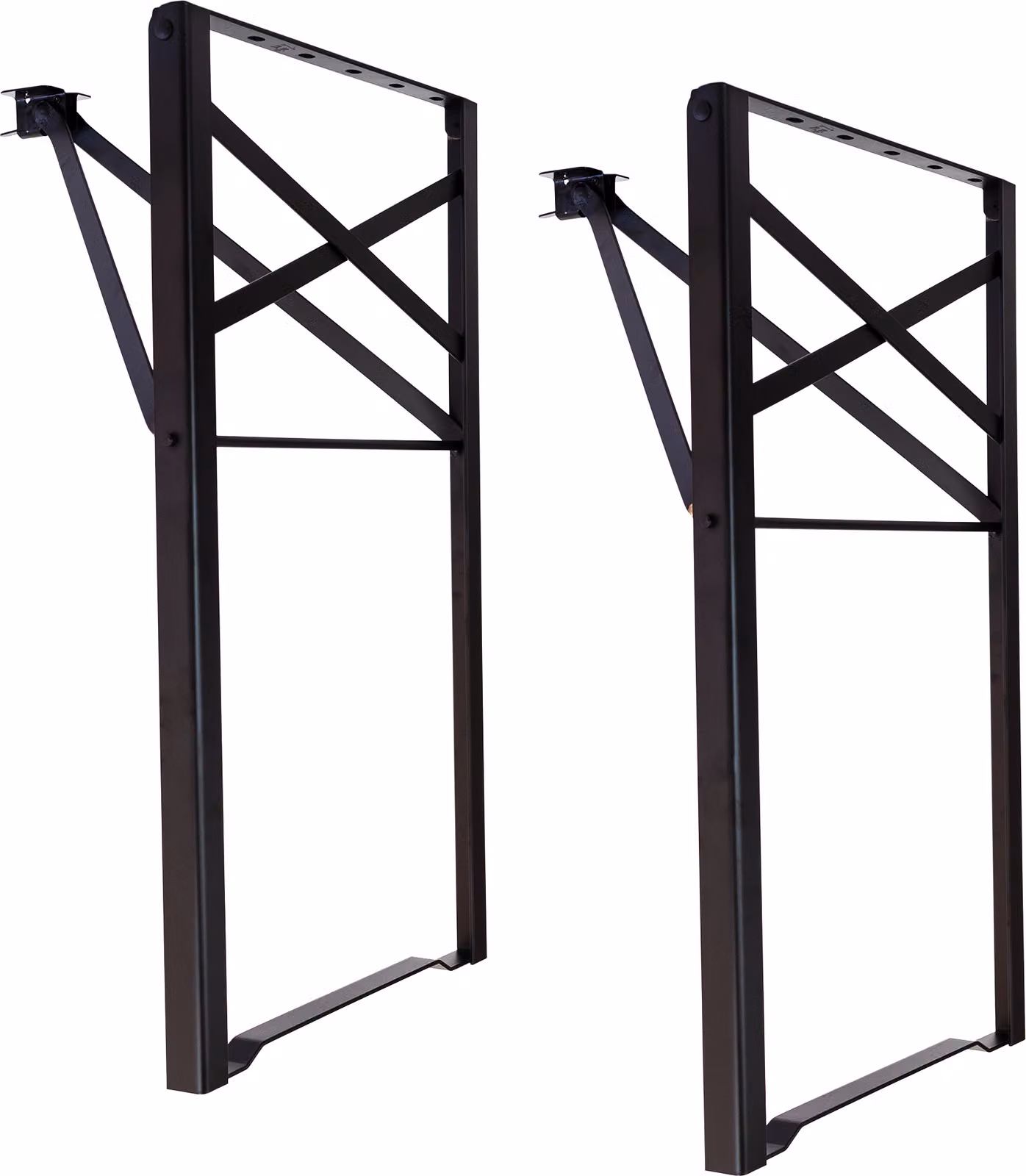 Natural Goods Berlin telaio per mobili BIERZELT, set per tenda da birra fai da te, telaio per tavolo pieghevole, telaio per panca, set per tendone, inossidabile, H70,3 x L42cm - tavolo da pranzo, nero, 2 pezzi