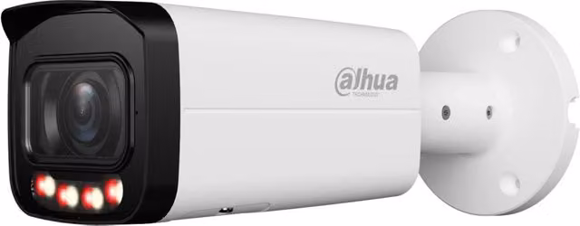 Telecamera di sorveglianza IP Dahua WizSense Bullet 6MP con Smart Dual Light Varifocal, PoE, Colore Bianco