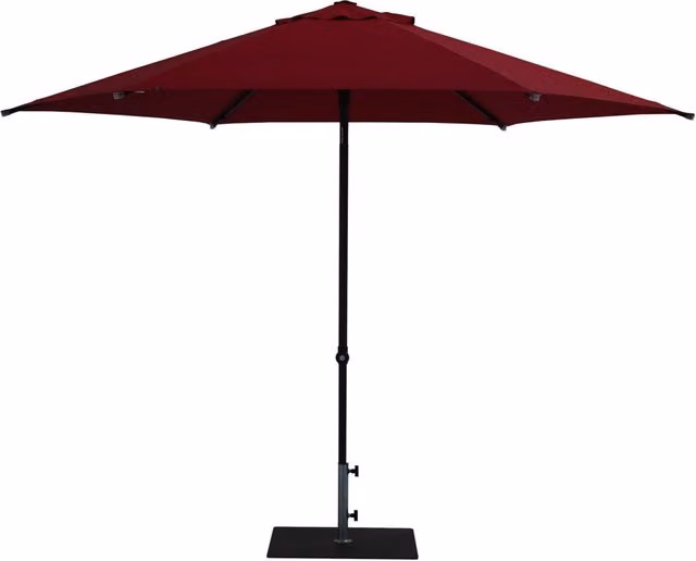 Ombrellone da Giardino Ø3 m Palo Ø38 mm in Alluminio Tessuto Olefin Trend Bordeaux