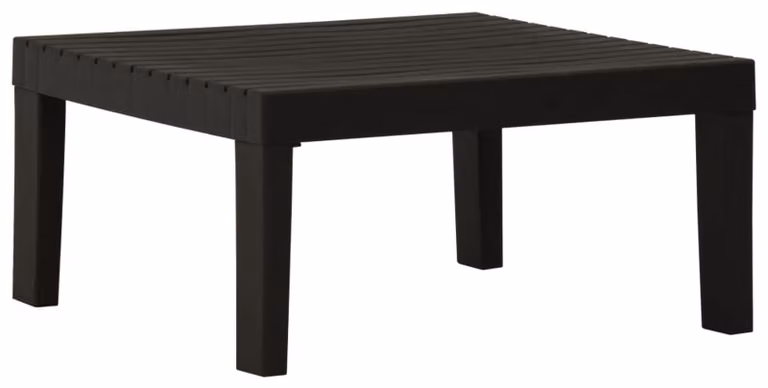 Tavolino da esterno in plastica grigio per il giardino