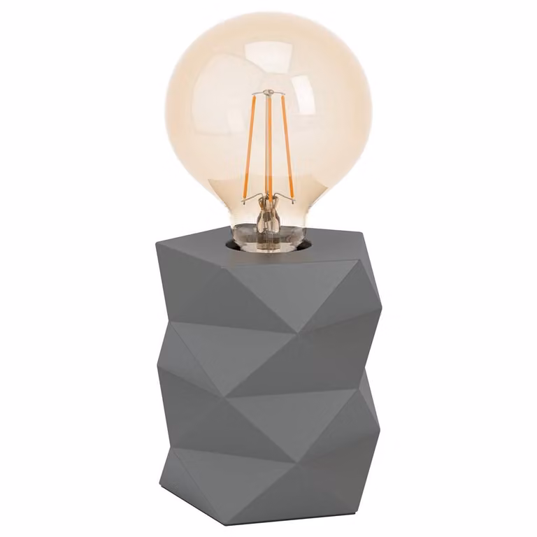 Lampada Da Scrivania Contemporanea Swarby 1 Luce Cemento Grigio