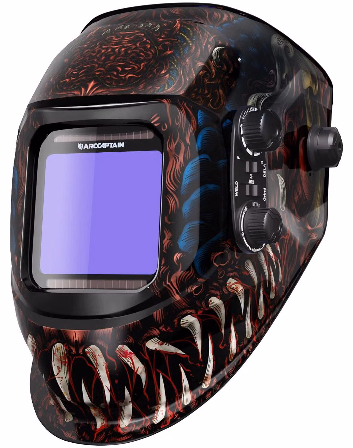 Casco da saldatura, a oscuramento automatico, alimentato a energia solare, AR-WC043