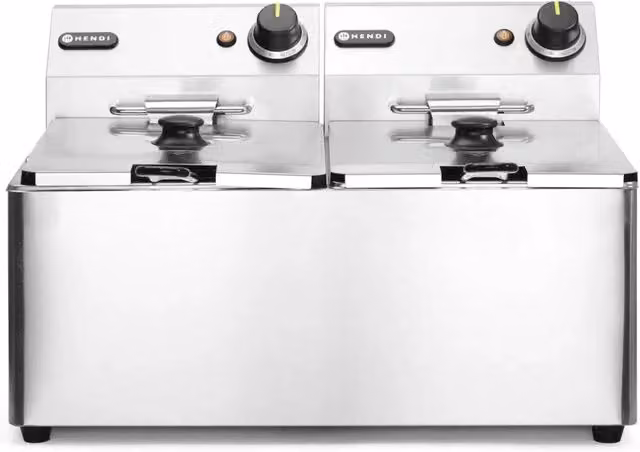 Friggitrice - 2x 8L, HENDI, Linea Cucina, 16L