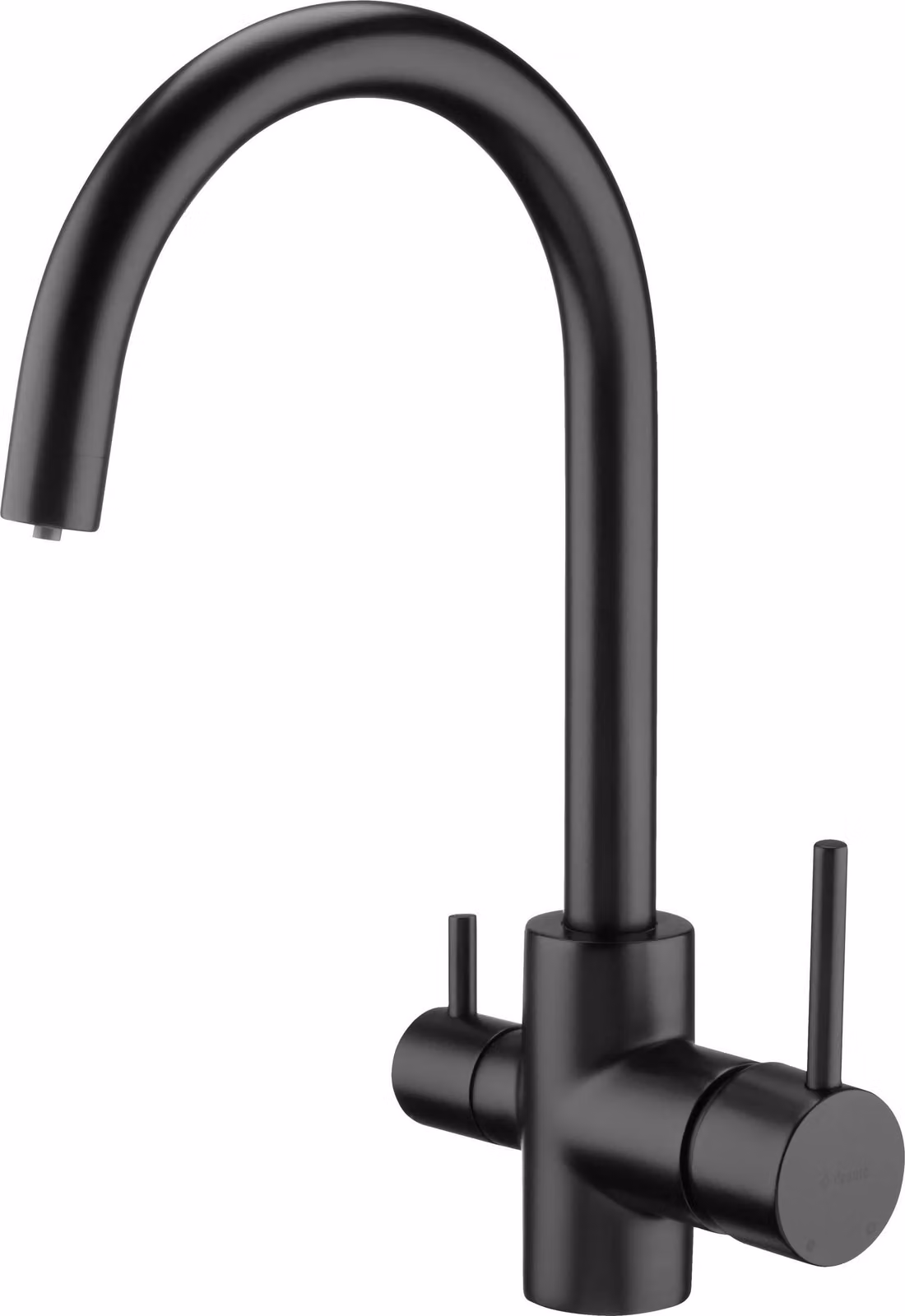 Kitchen faucet with water filter connection