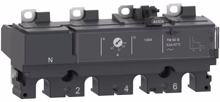 Schneider Electric Dispositivo di sgancio termomagnetico TM40G per protezione generatori 40 A 4P4D per interruttori automatici ComPacT NSX100-250 C104MG040
