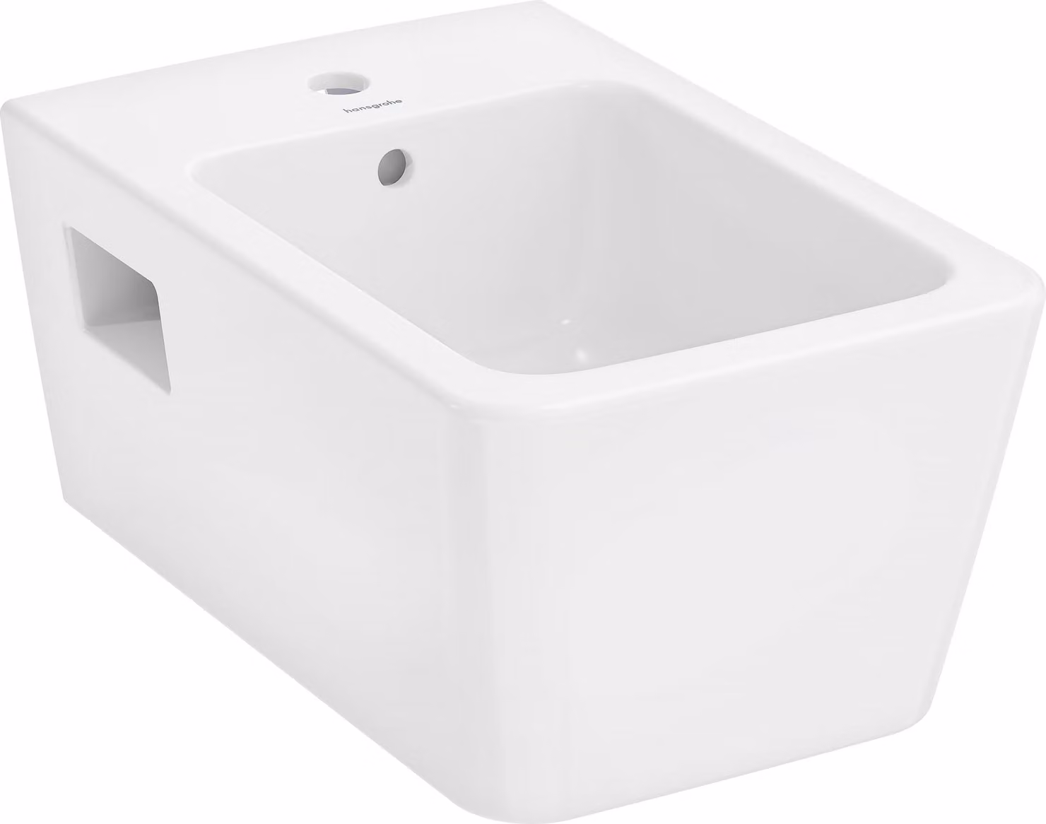 hansgrohe EluPura Original Q bidet mural, SmartClean, 1 trou de robinetterie, avec trop-plein, 360x540x260mm, blanc, 61172450, 61172450