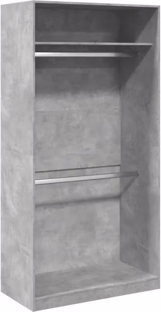 Armadio Grigio Cemento 100x50x200 cm in Legno Multistrato CFW4529035