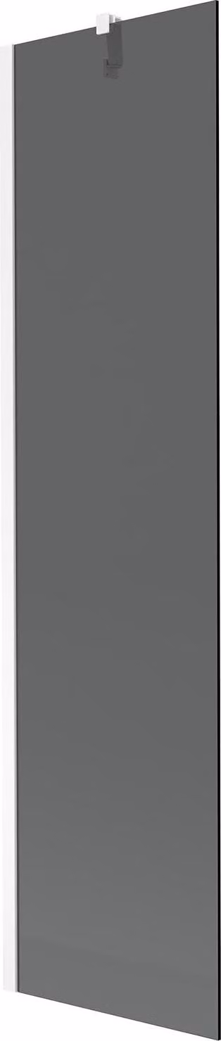 Mexen Next paravento per vasca da bagno 1-anta 50 x 150 cm, grafite, bianco - 895-050-000-00-40-20