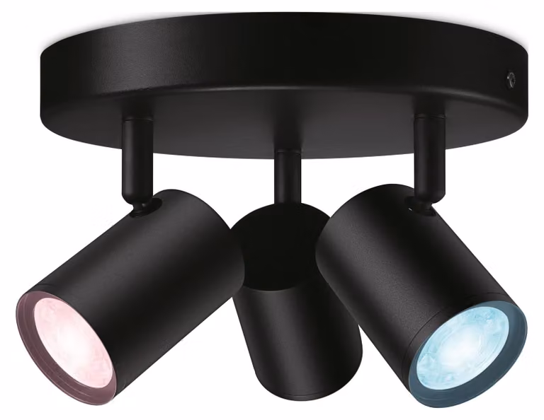 Philips Wiz Colors 8719514554535 IMAGEO 3xGU10 3x5W/345lm 2200-6500K+RGB nero