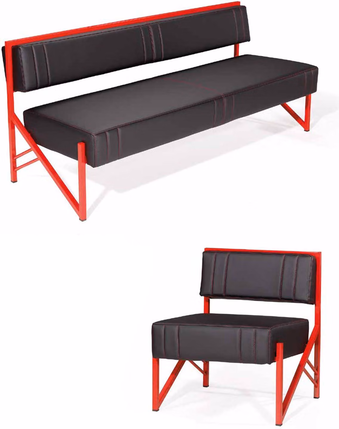 Sofagarnitur Polstergruppe Sitzensemble Set Sofa Couch Sitzkombination 3+1 Couch