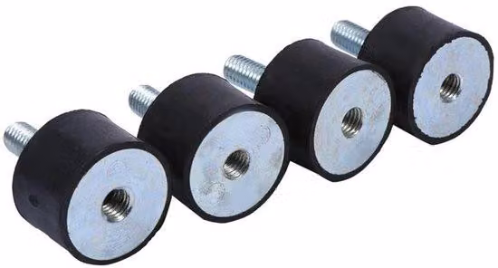 Molle per compressore d'aria - Silenziatore - Kit di smorzamento - 4 pezzi - Ammortizzatori di vibrazione