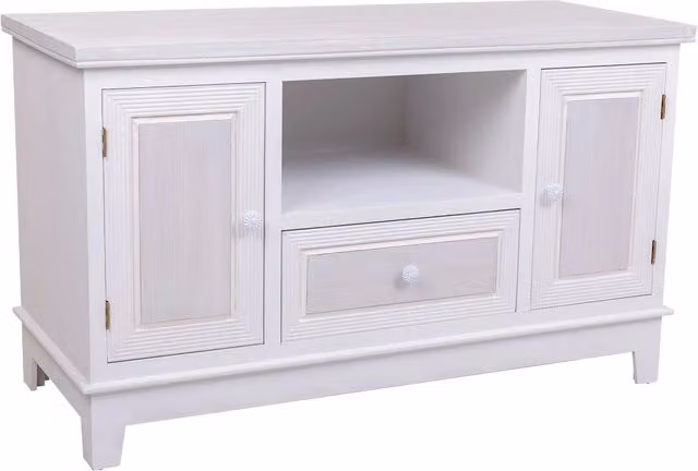 Mobile base in legno bianco 100x42x60h cm