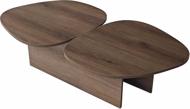 Tavolino in legno "Stones" 125 x 60 x 38 cm - Noce